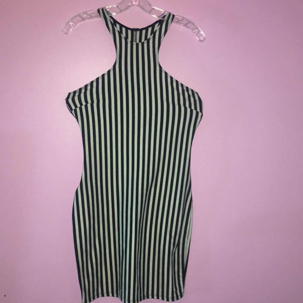 Striped Razorback dress